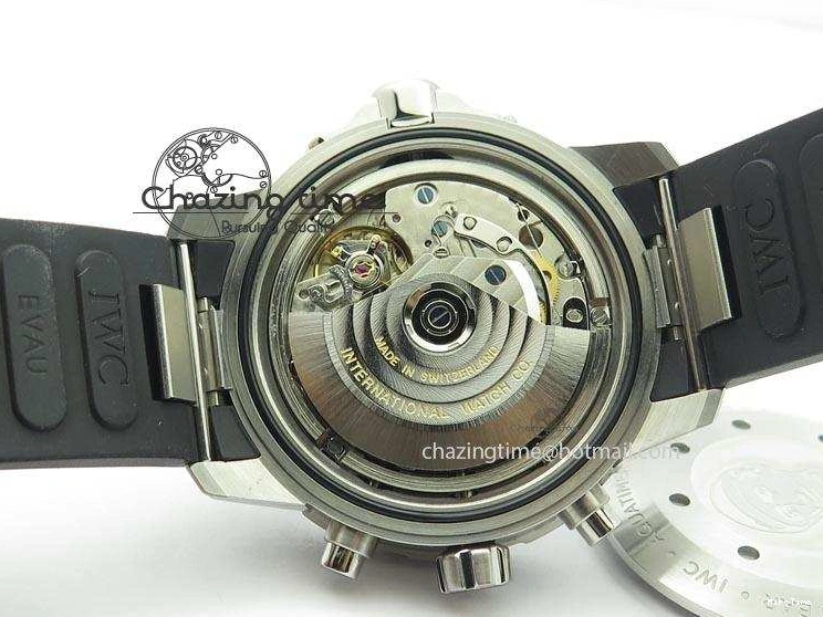 MIROTIME 0201 Aquatimer Chrono IW376803 V6F 1:1 Best Edition Blue Dial On Rubber Strap A WellDesigned 7282